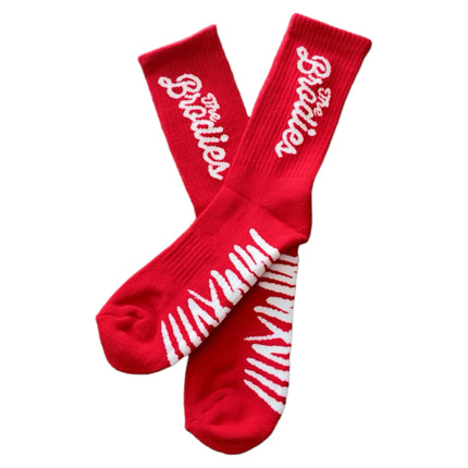 Brodies classic socks (red) - The Brodies LLC 