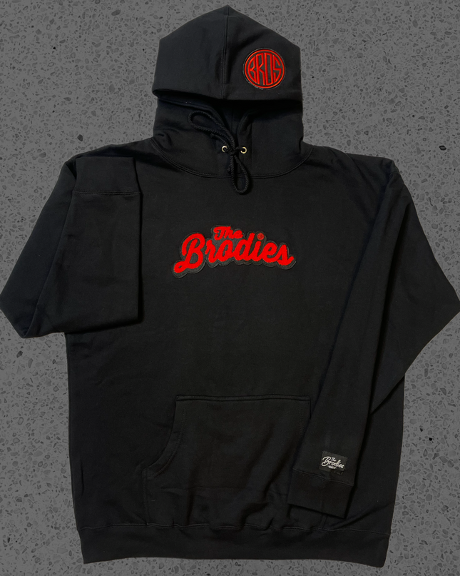 Black And Red Brodies hoodie2023 - The Brodies LLC